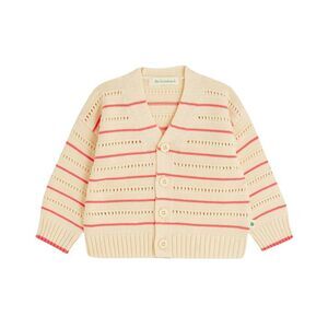 The Bonnie Mob Girls The Bonniemob Pointelle Stripe Cardigan